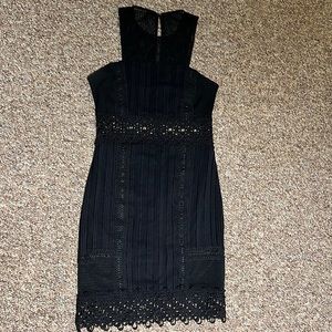 Black high neck tank express dress